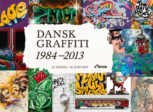 Book: ★ Dansk Graffiti 1984-2013 ★ Work by members of TDR etc., by Avelon 31, DoggieDoe and Motus - The Dark Roses - KUNSTEN, Aalborg Museum, Aalborg, Jutland, Denmark 23. March - 16. June 2013